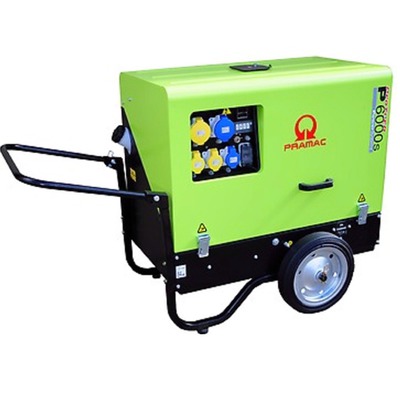 Pramac P6000s 230/115v INCLUDES Trolley Kit Silent Portable Generator Pramac P6000s 230/115v INCLUDES Trolley Kit Silent Portable Generator